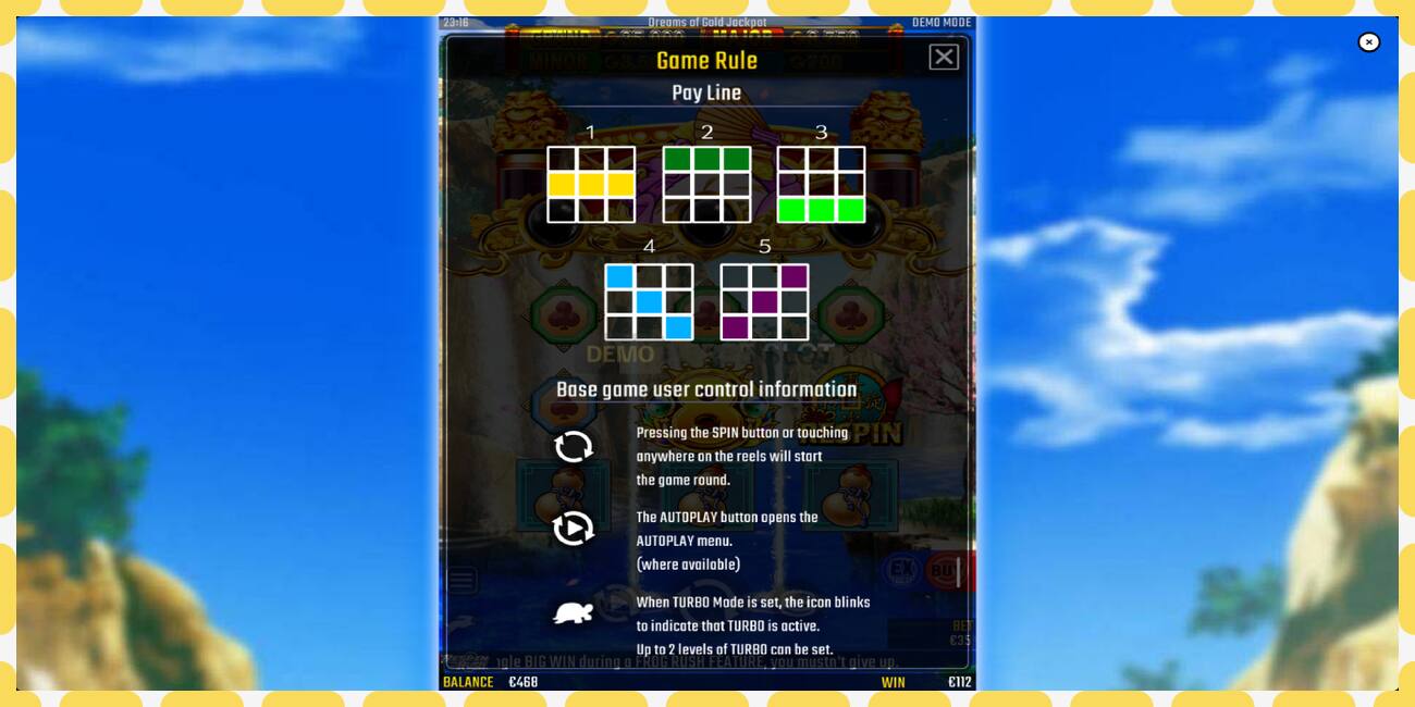 Demo slot Dreams of Gold Jackpot free and without registration, picture - 1