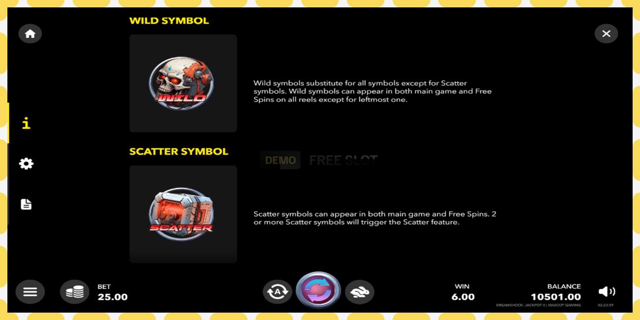 Demo slot Dreamshock: Jackpot X free and without registration, picture - 1