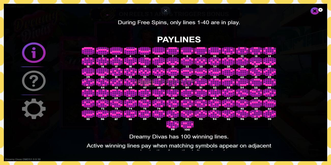 Demo slot Dreamy Divas free and without registration, picture - 1