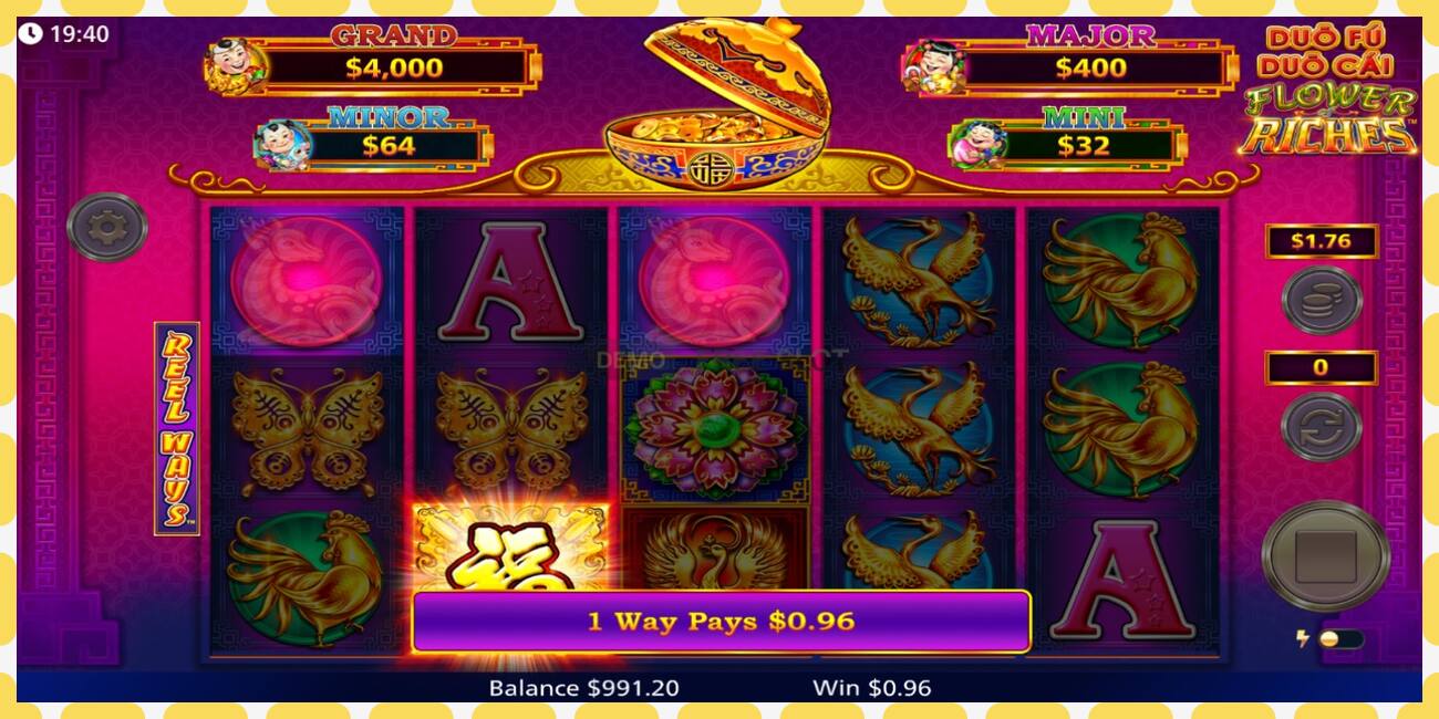 Demo slot Duo Fu Duo Cai Flower Riches free and without registration, picture - 1