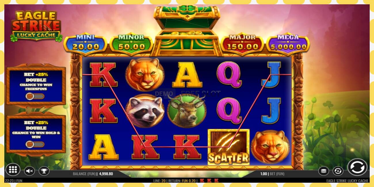 Demo slot Eagle Strike Lucky Cache නොමිලේ සහ ලියාපදිංචියකින් තොරව, පින්තූරය - 1