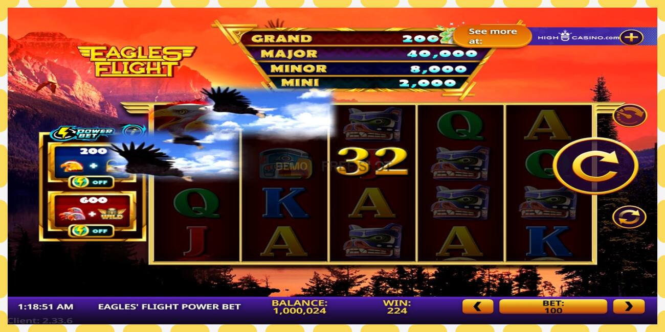 Demo slot Eagles’ Flight Power Bet free and without registration, picture - 1