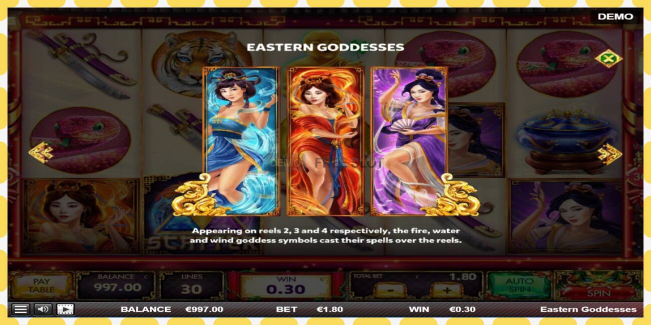 Demo slots Eastern Goddesses bezmaksas un bez reģistrācijas, attēlu - 1