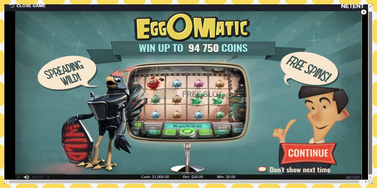 Slot dimostrativo EggOMatic gratuito e senza registrazione, immagine - 1