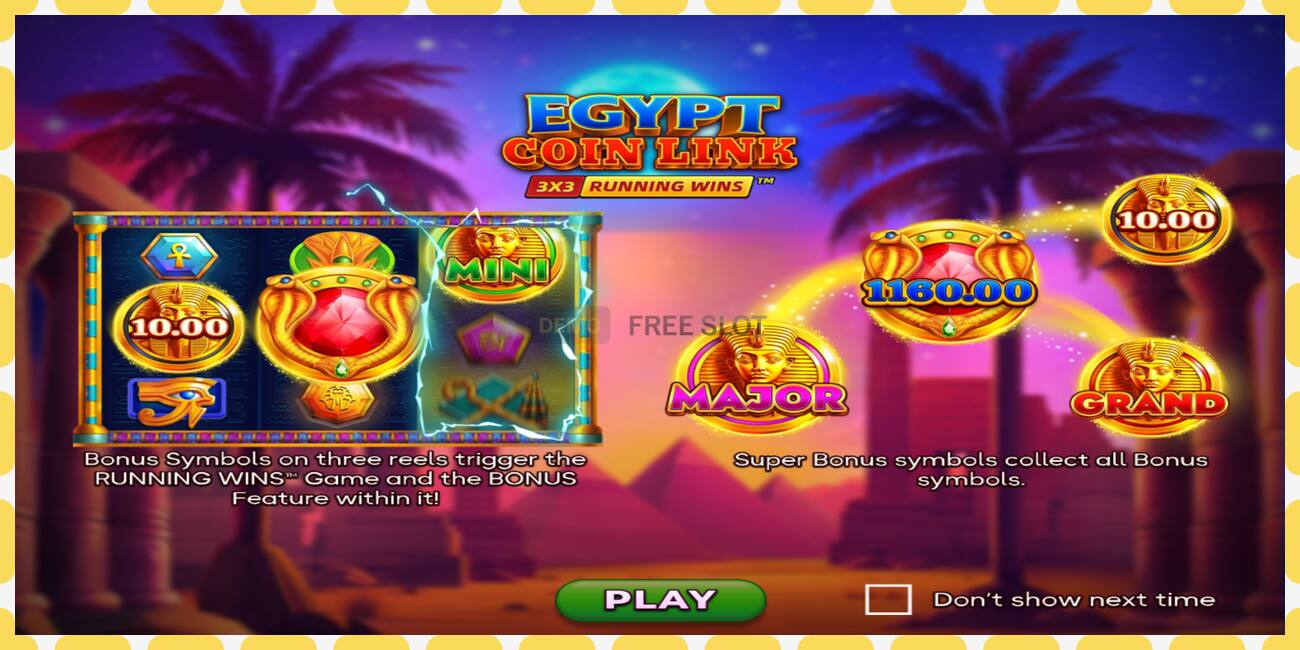 Slot de demonstração Egypt Coin Link grátis e sem registro, foto - 1