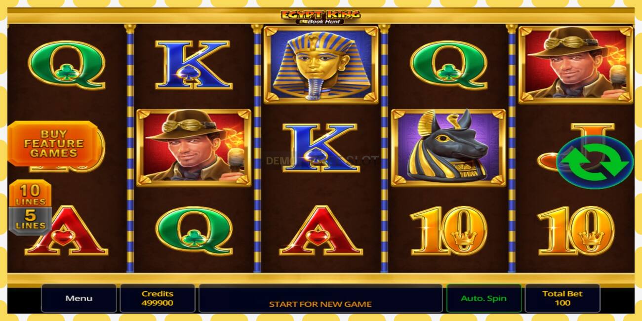 Demo slot Egypt King Book Hunt නොමිලේ සහ ලියාපදිංචියකින් තොරව, පින්තූරය - 1