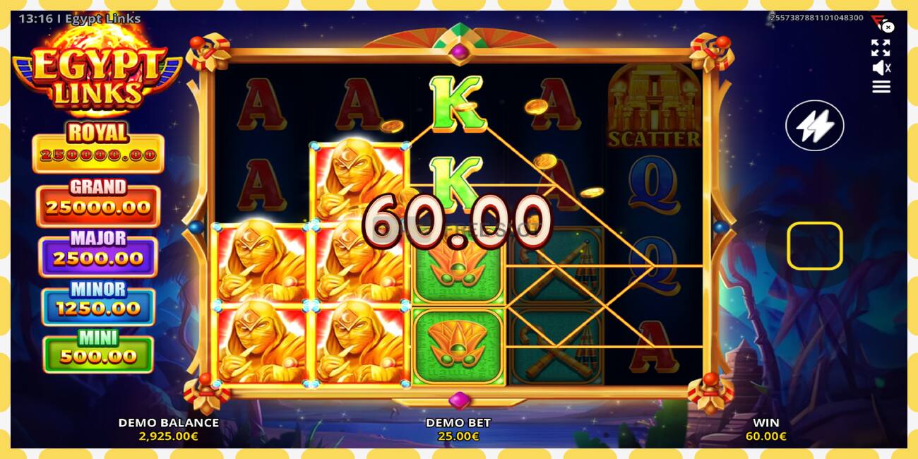 Demo slot Egypt Links: Running Wins ingyenes és regisztráció nélkül, kép - 1