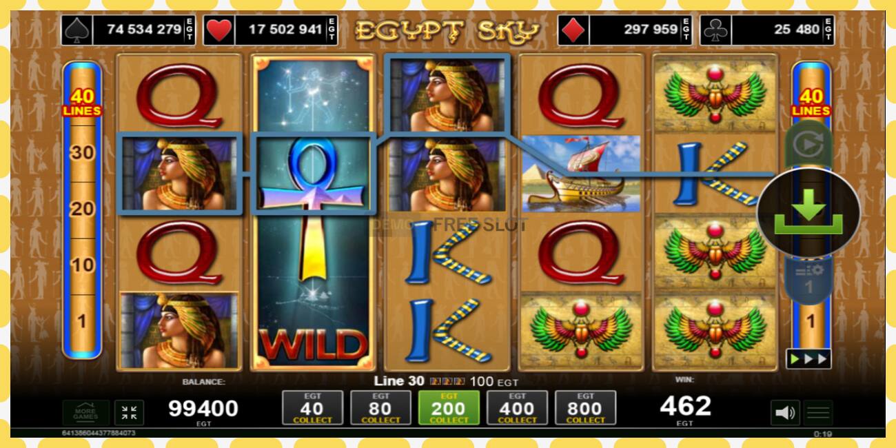 Demo slot Egypt Sky gratis og uden registrering, billede - 1