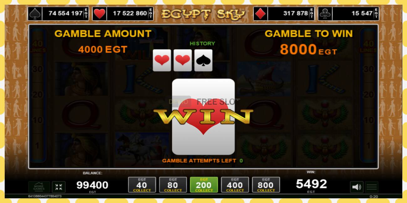 Demo slot Egypt Sky gratis och utan registrering, bild - 1