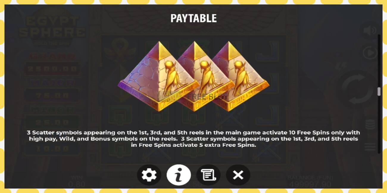 Slot demo Egypt Sphere gratis dan tanpa registrasi, gambar - 1