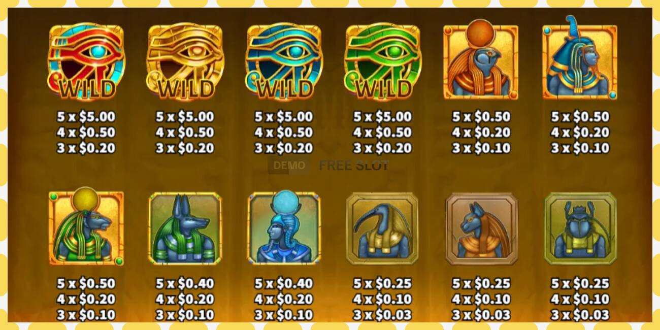 Demo slot Egyptian Deity gratis och utan registrering, bild - 1