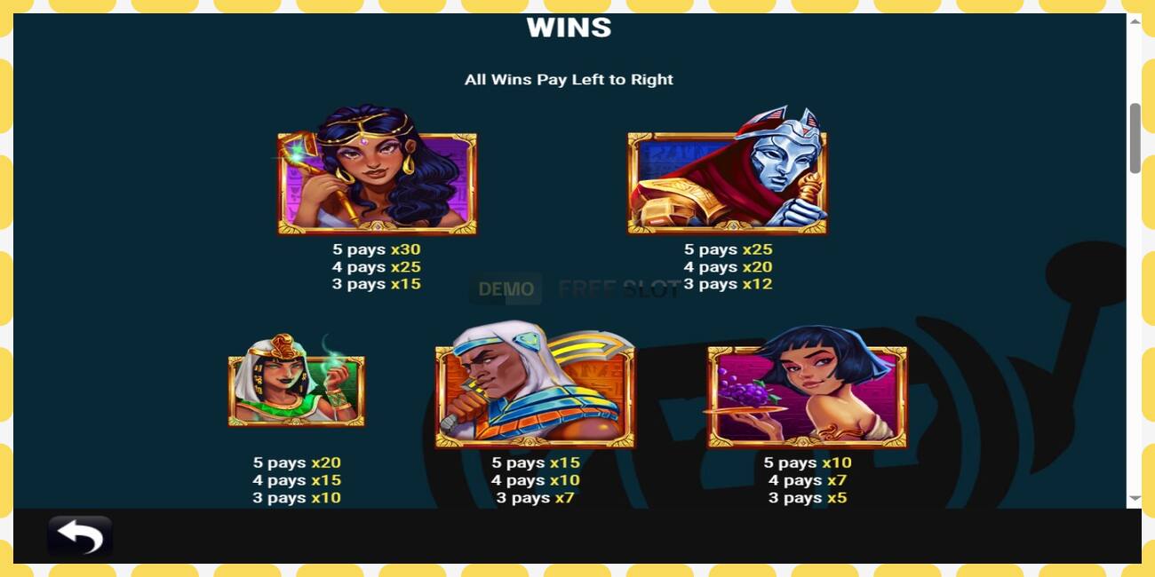 Demo slot Egyptian Mystery free and without registration, picture - 1