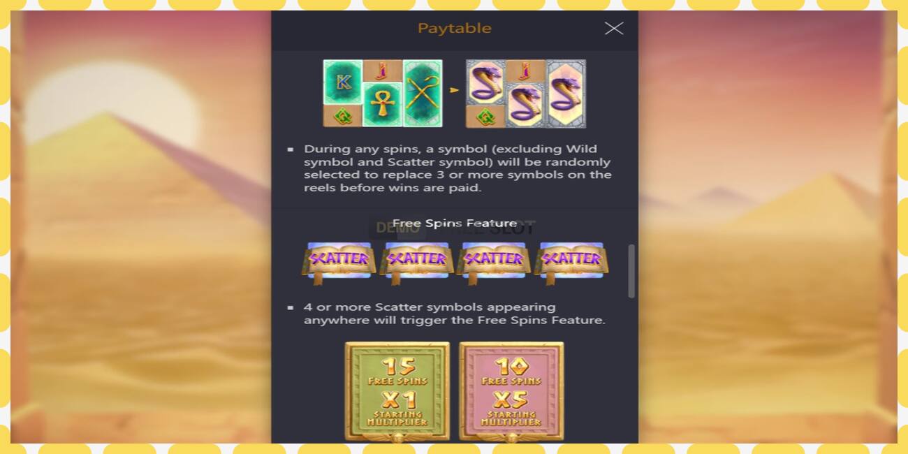 Demo slot Egypts Book of Mystery free and without registration, picture - 1