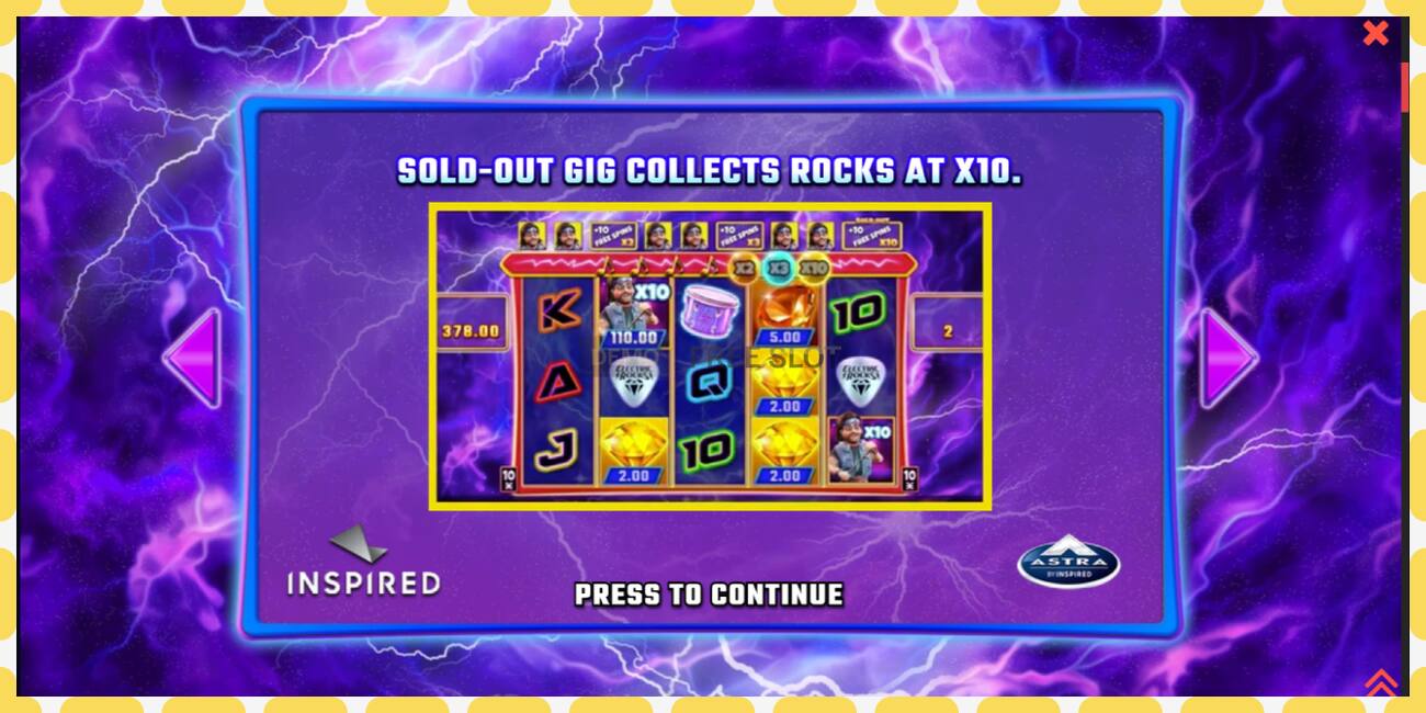 Demo slot Electric Rocks free and without registration, picture - 1