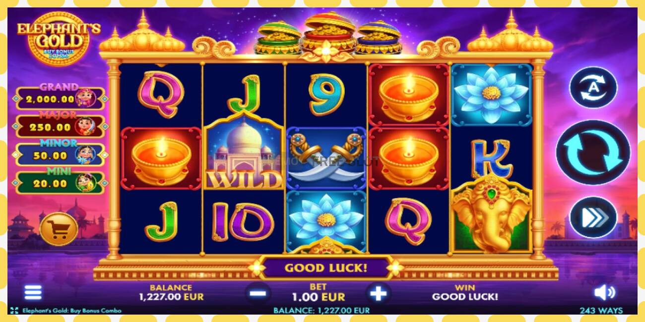 Demo paikka Elephants Gold Buy Bonus Combo ilmaiseksi ja ilman rekisteröitymistä, kuva - 1