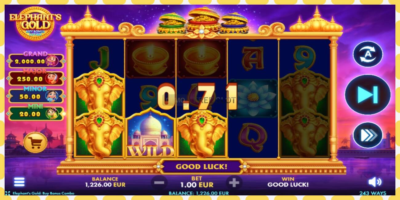 Demo paikka Elephants Gold Buy Bonus Combo ilmaiseksi ja ilman rekisteröitymistä, kuva - 1