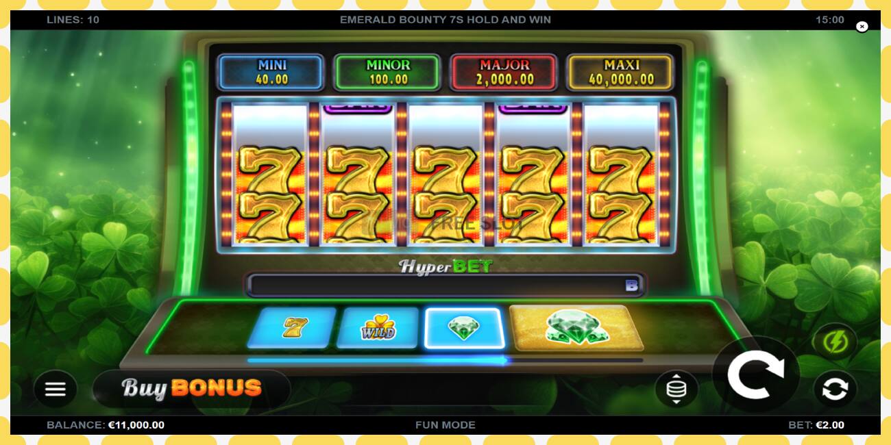 Demo rifa Emerald Bounty 7s Hold and Win ókeypis og án skráningar, mynd - 1