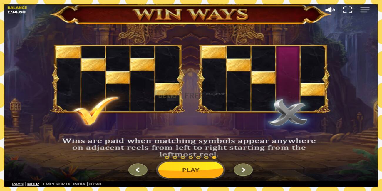 Demo slot Emperor of India free and without registration, picture - 1