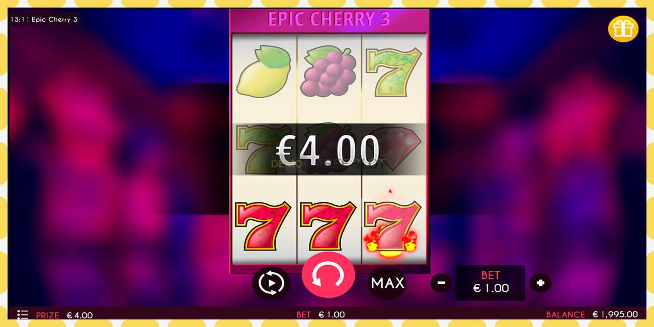 Demo-spor Epic Cherry 3 gratis og uten registrering, bilde - 1