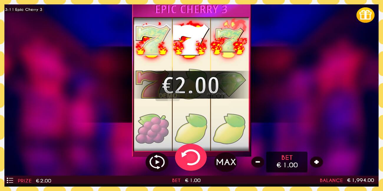 Demo-spor Epic Cherry 3 gratis og uten registrering, bilde - 1