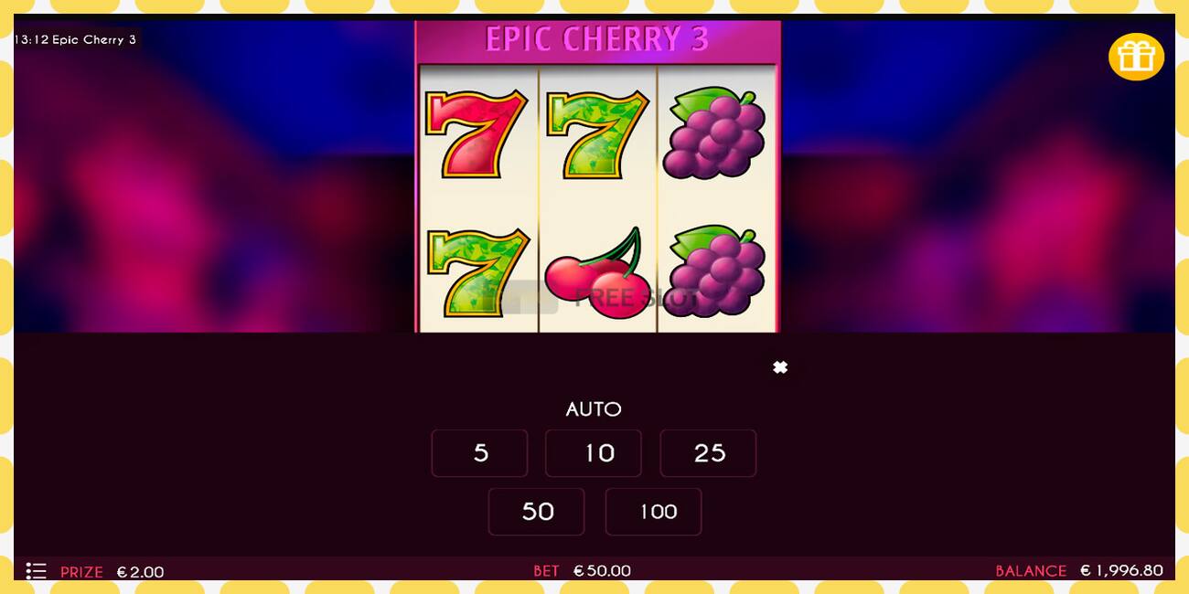 Demo-spor Epic Cherry 3 gratis og uten registrering, bilde - 1