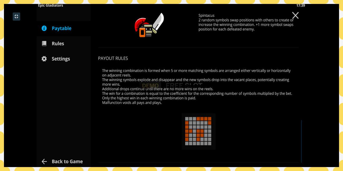 Demo slot Epic Gladiators free and without registration, picture - 1