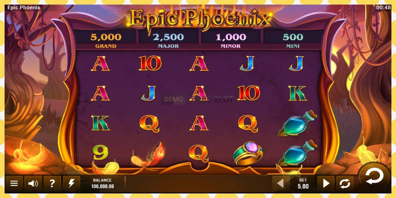 Demo slot Epic Phoenix free and without registration, picture - 1