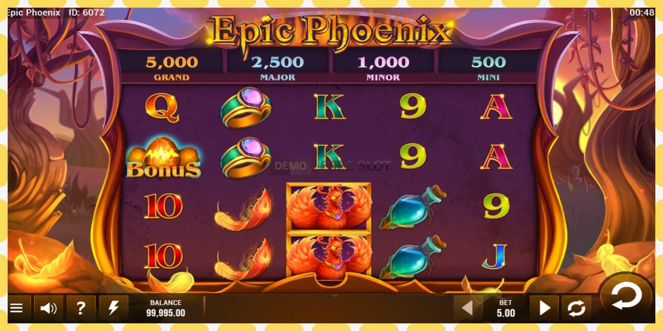 Demo slot Epic Phoenix free and without registration, picture - 1