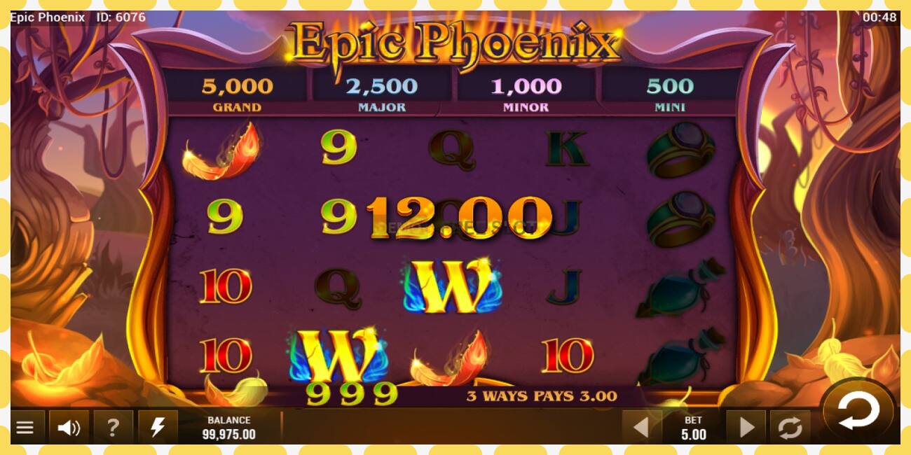 Demo slot Epic Phoenix free and without registration, picture - 1