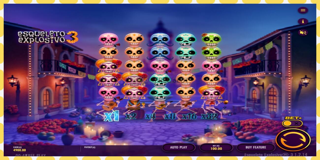 Demo slot Esqueleto Explosivo 3 free and without registration, picture - 1