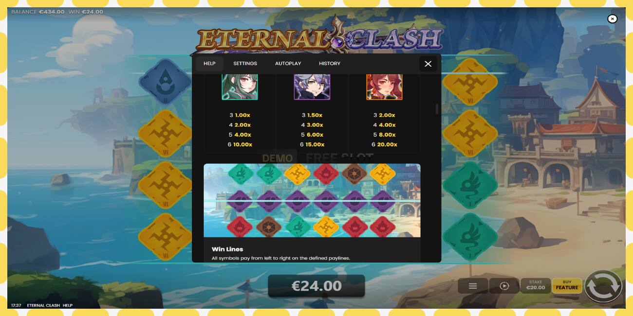 Demo slot Eternal Clash නොමිලේ සහ ලියාපදිංචියකින් තොරව, පින්තූරය - 1