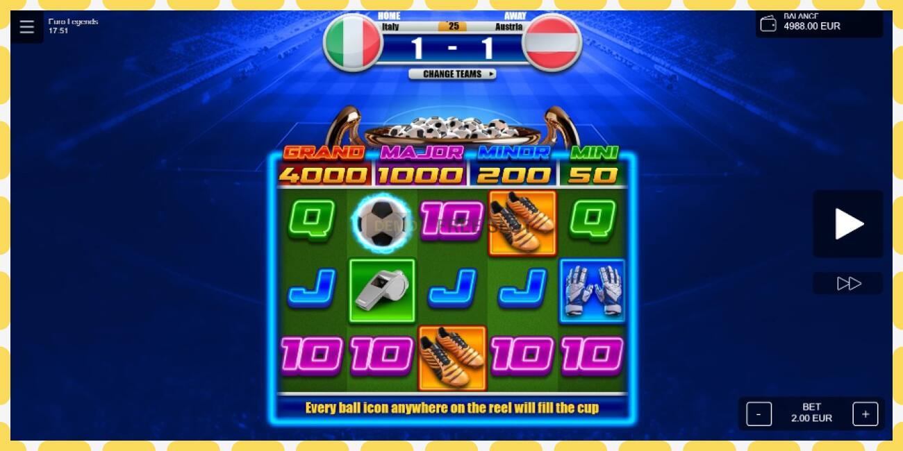 Demo slot Euro Legends free and without registration, picture - 1