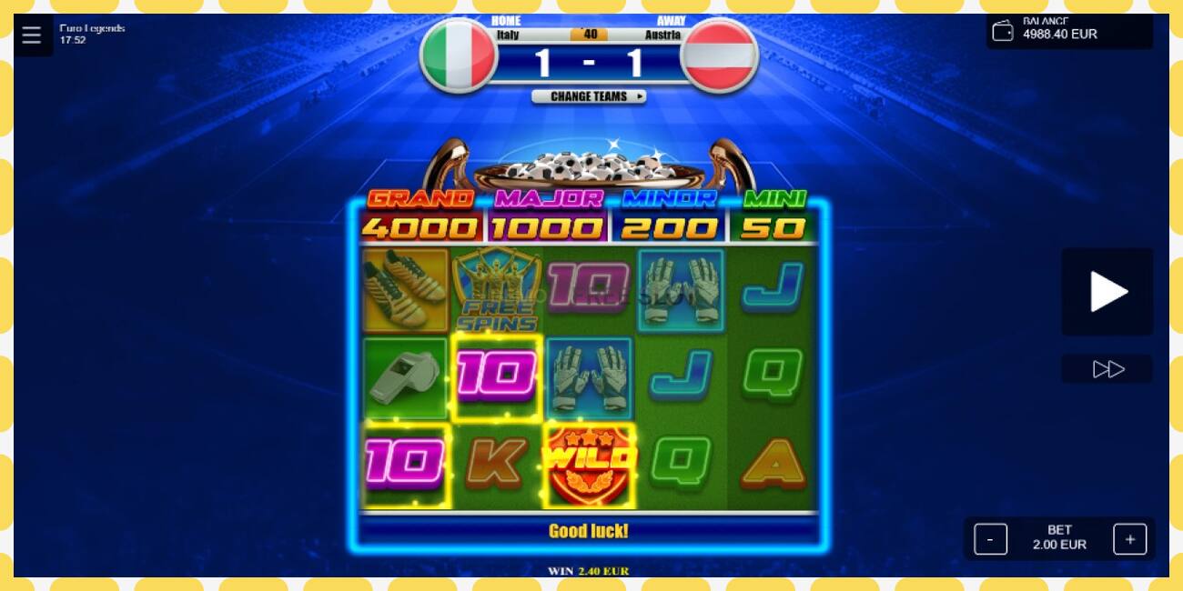 Demo slot Euro Legends free and without registration, picture - 1