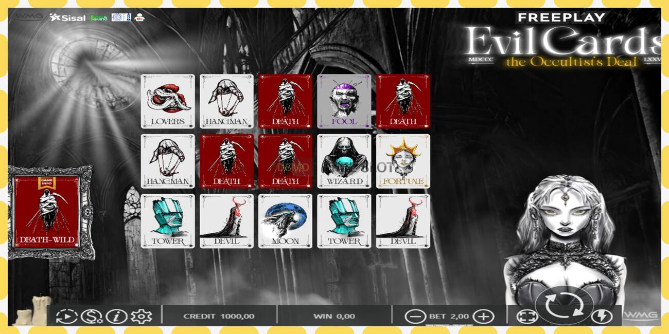 Demo slot Evil Cards free and without registration, picture - 1