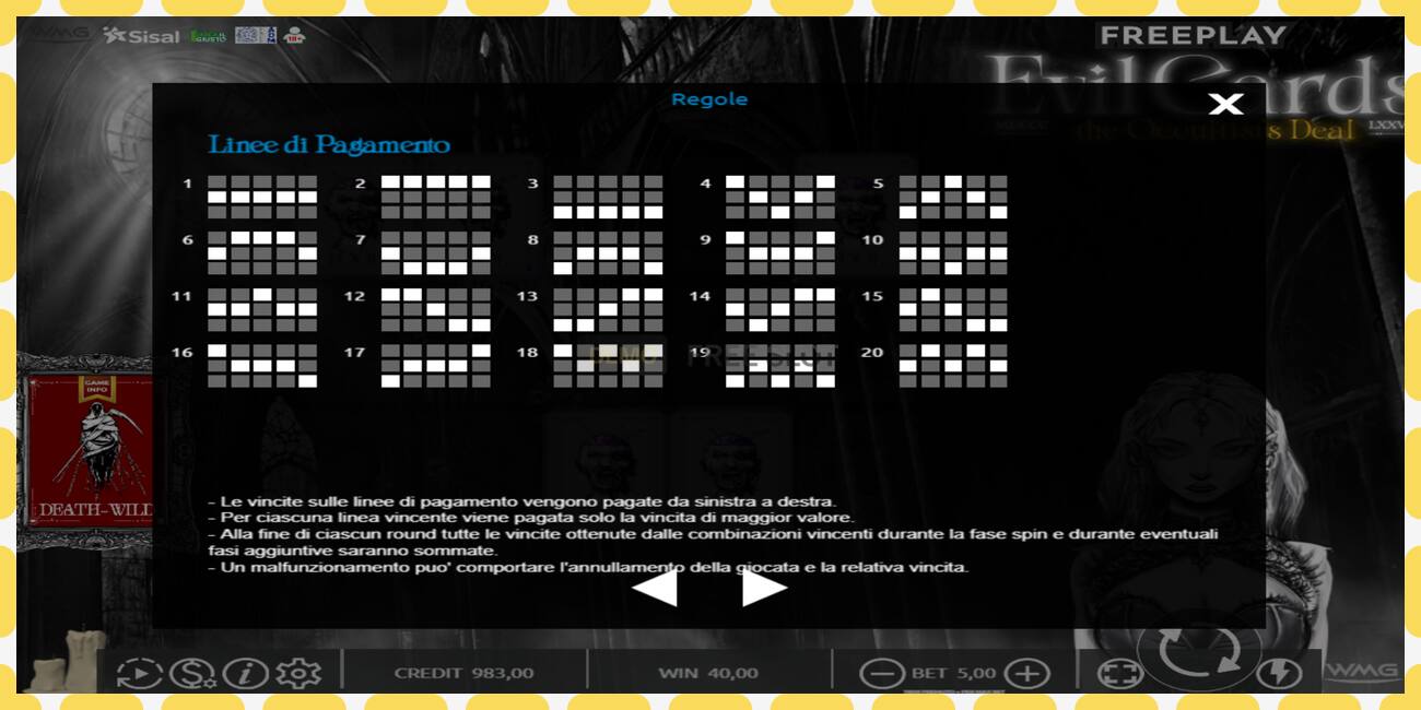 Demo slot Evil Cards free and without registration, picture - 1
