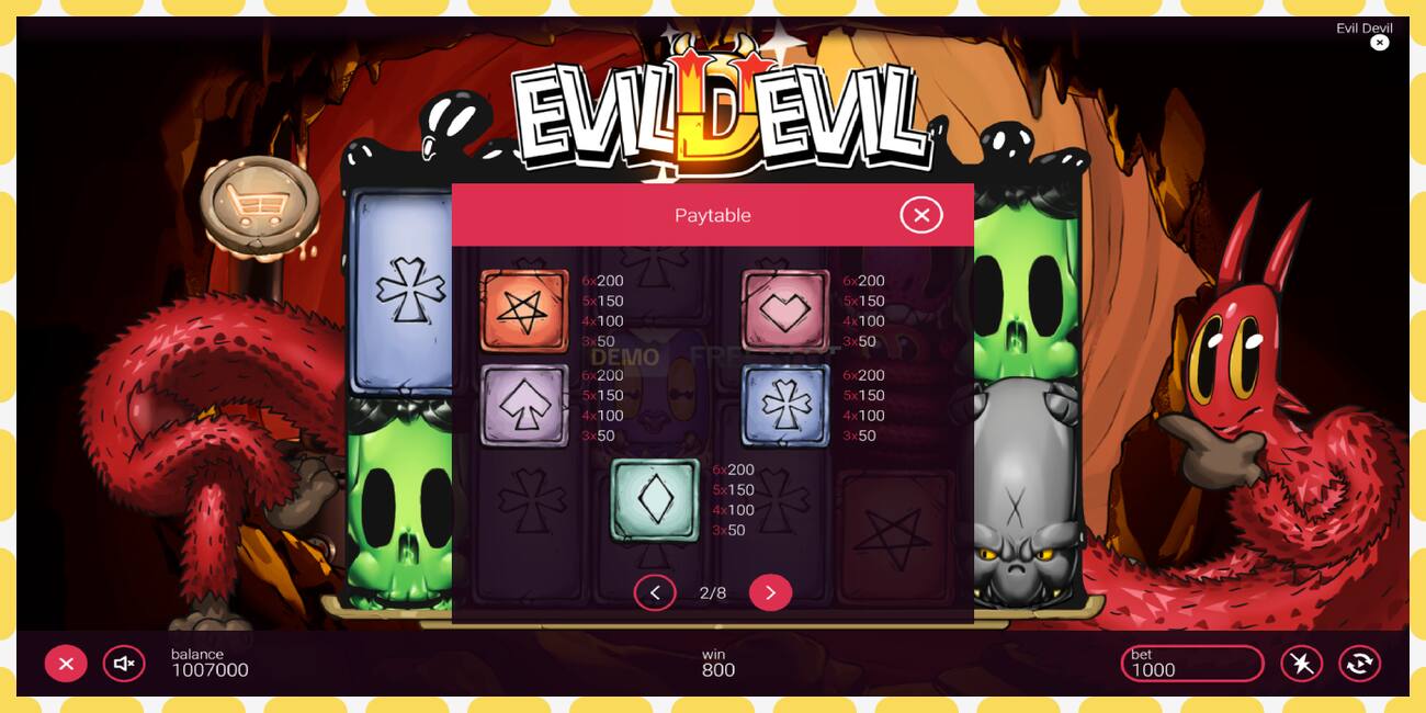 Demo slot Evil Devil free and without registration, picture - 1