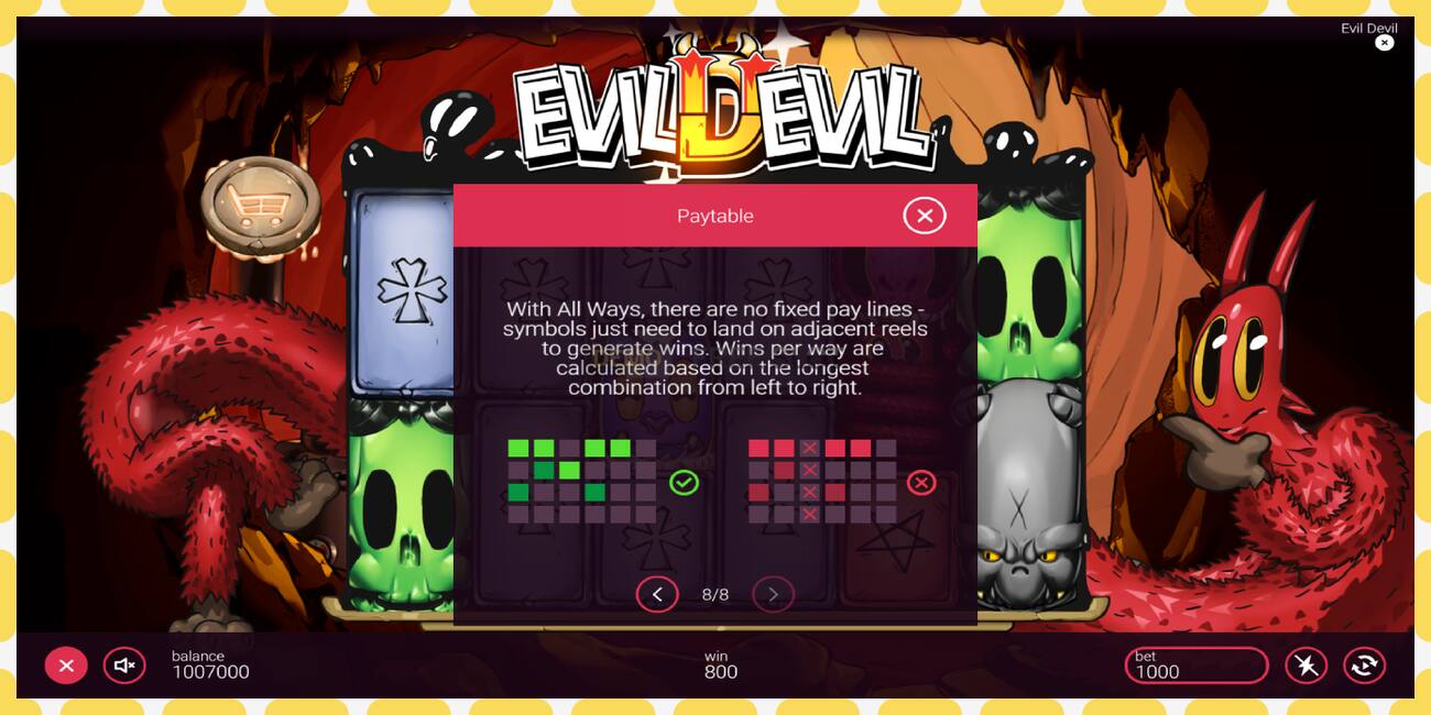 Demo slot Evil Devil free and without registration, picture - 1