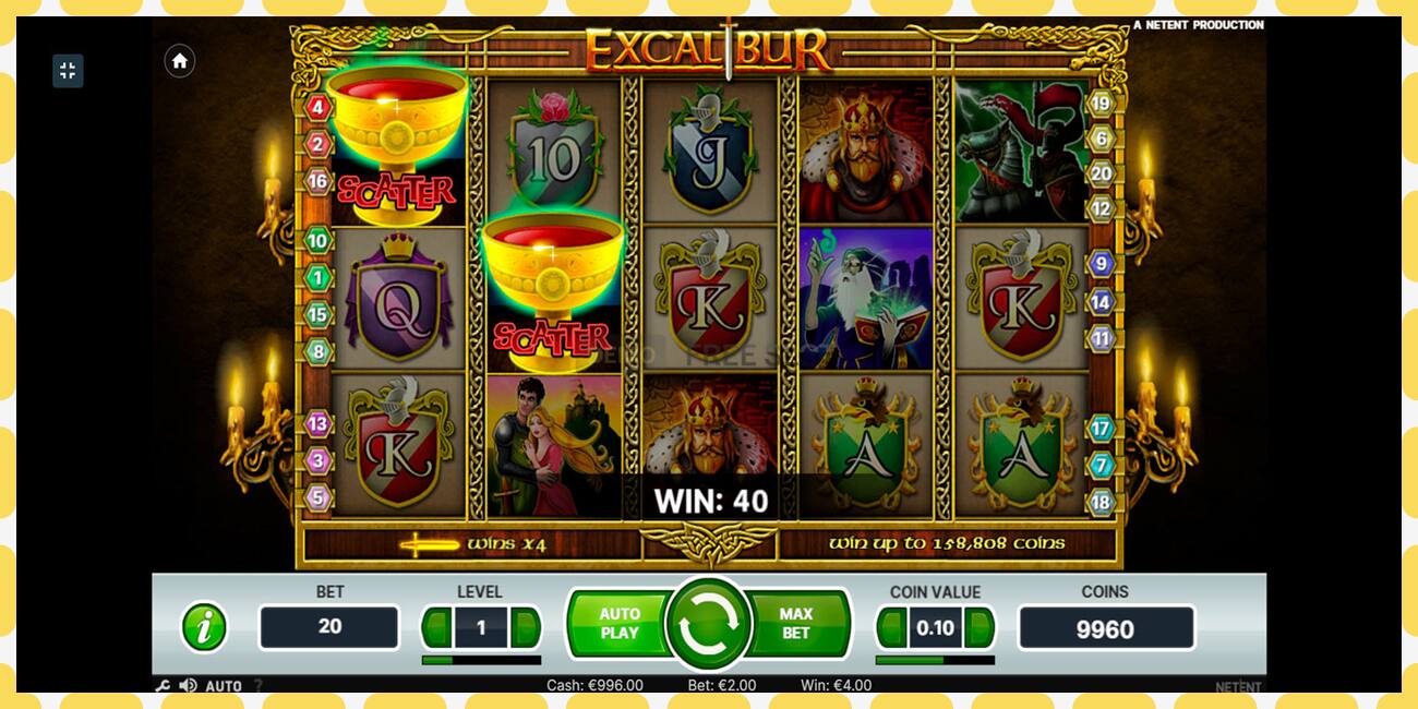 Demo slot Excalibur free and without registration, picture - 1