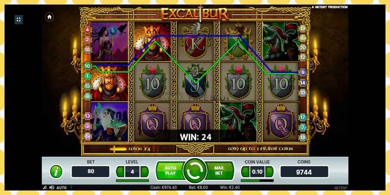 Demo slot Excalibur free and without registration, picture - 1