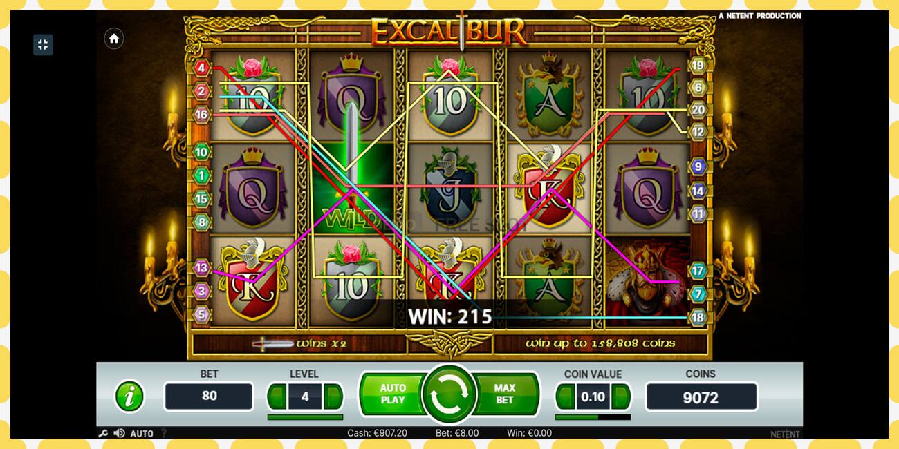 Demo slot Excalibur free and without registration, picture - 1