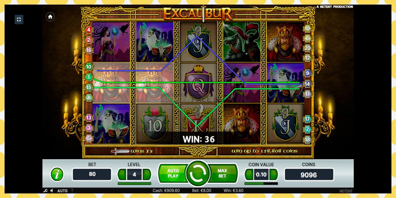 Demo slot Excalibur free and without registration, picture - 1