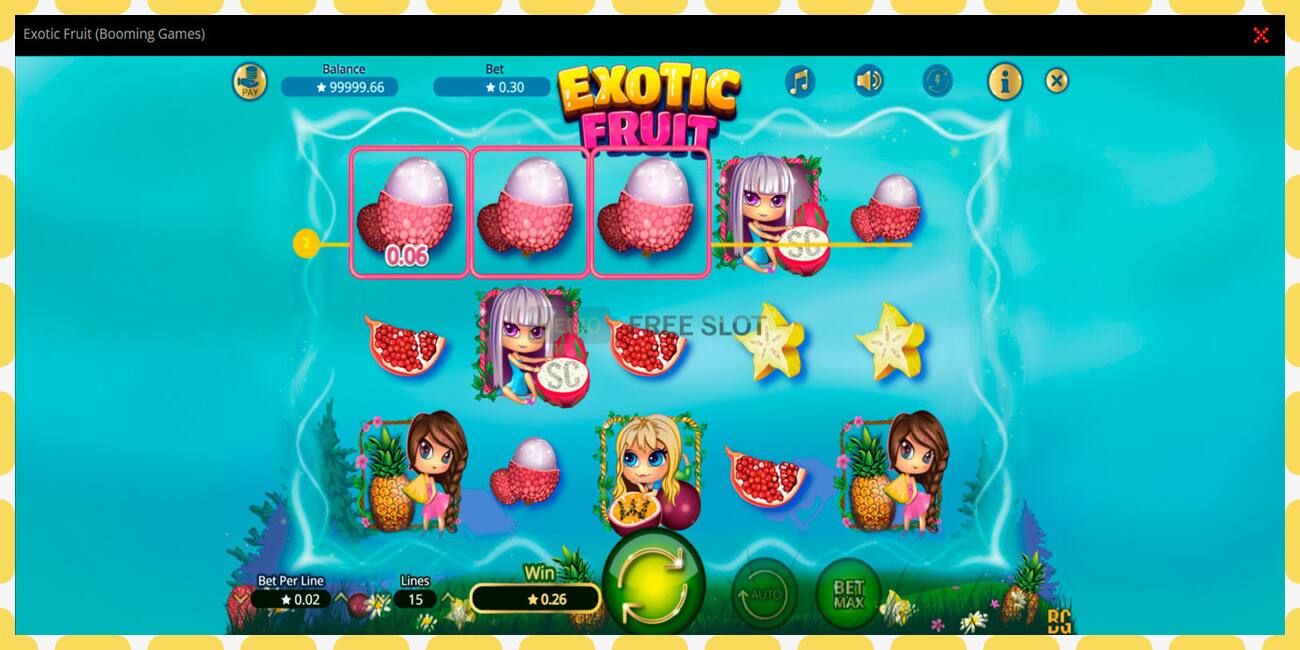 Demo slot Exotic Fruit free and without registration, picture - 1