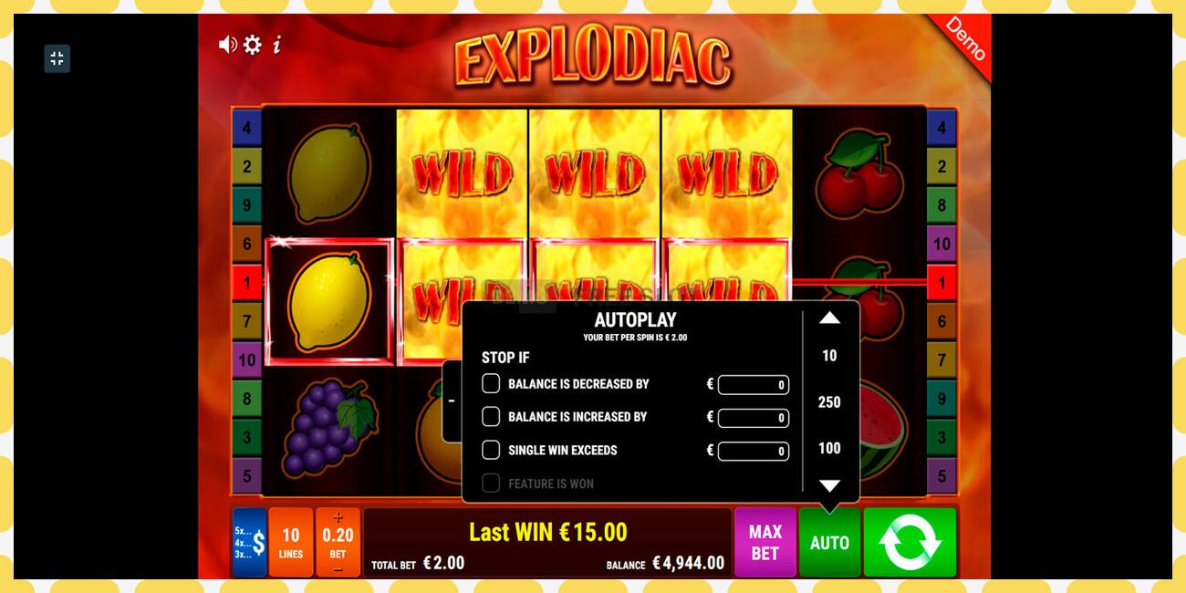 Demo slot Explodiac free and without registration, picture - 1