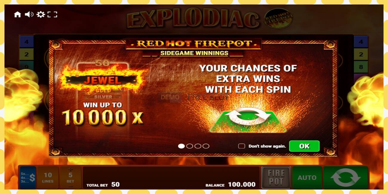 Demo slot Explodiac Red Hot Firepot free and without registration, picture - 1