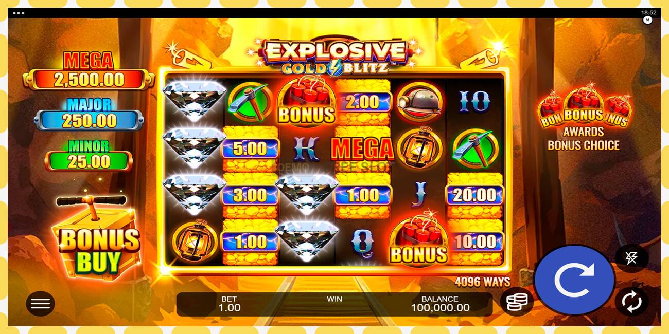 Demo slot Explosive Gold Blitz free and without registration, picture - 1