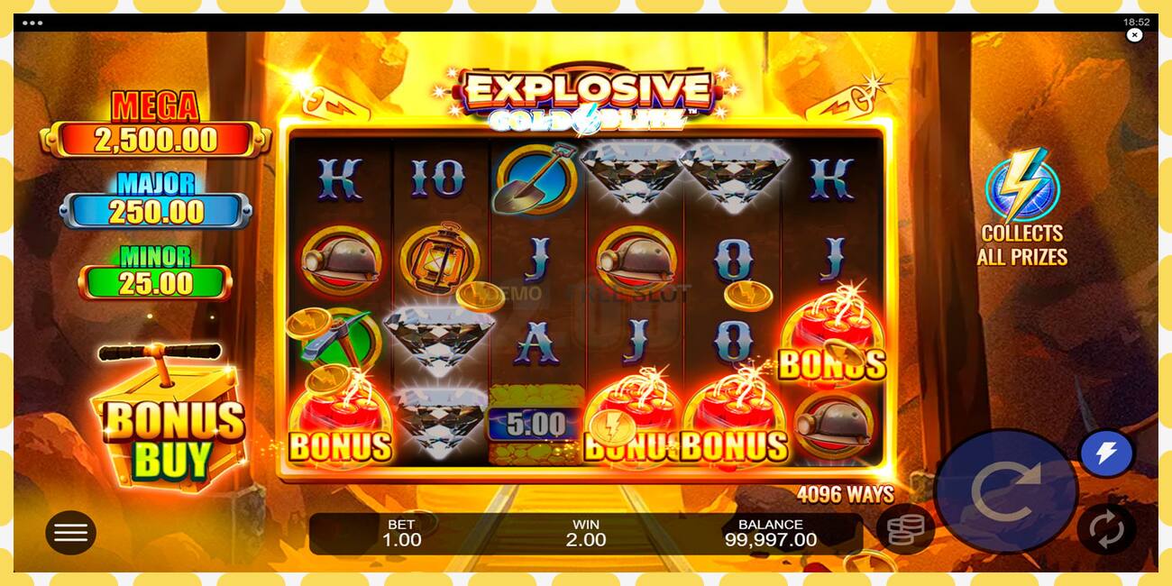 Demo slot Explosive Gold Blitz free and without registration, picture - 1