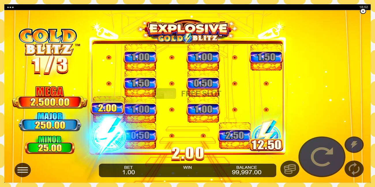 Demo slot Explosive Gold Blitz free and without registration, picture - 1