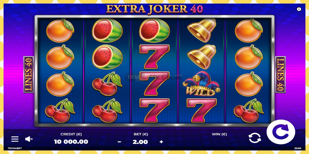 Slot demo Extra Joker 40 gratuit și fără înregistrare, imagine - 1