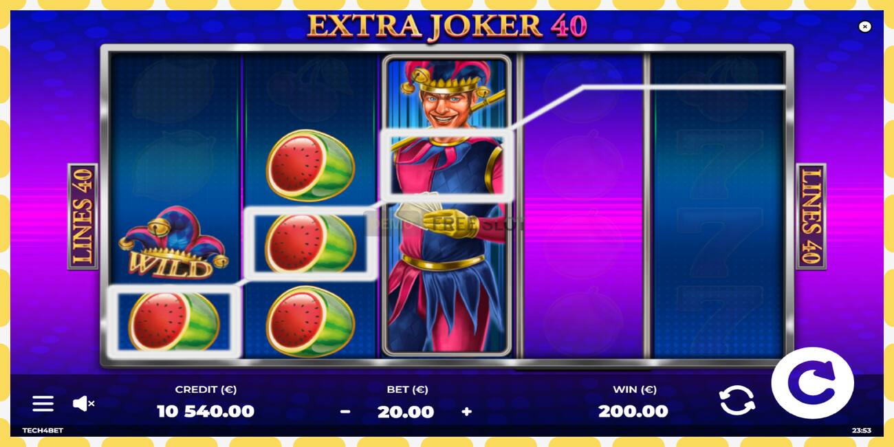 Slot demo Extra Joker 40 gratuit și fără înregistrare, imagine - 1