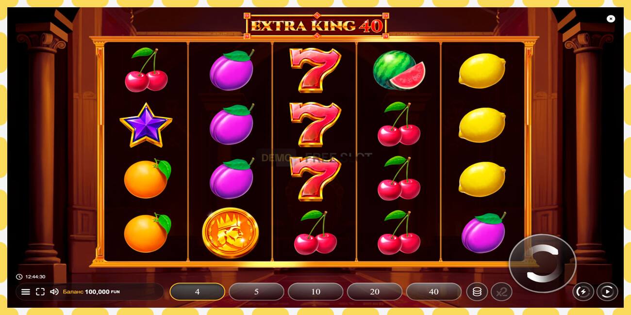 演示老虎机 Extra King 40 免费且无需注册, 图片 - 1